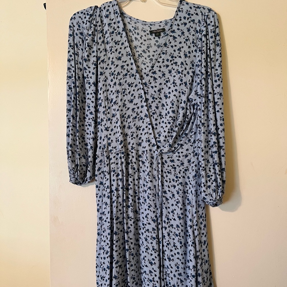 Blue floral dress
